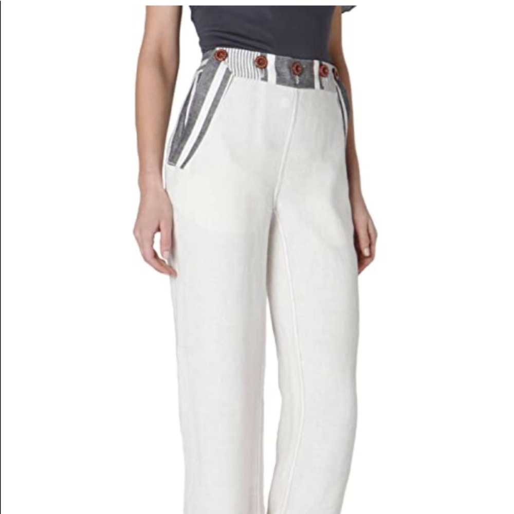 Anthropologie Koto Bolofo Sailor Style Linen Pants